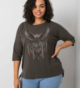 Brown blouse with the Eagle